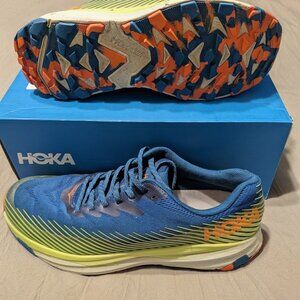 Hoka One One Teal and Orange Running Shoes size 12